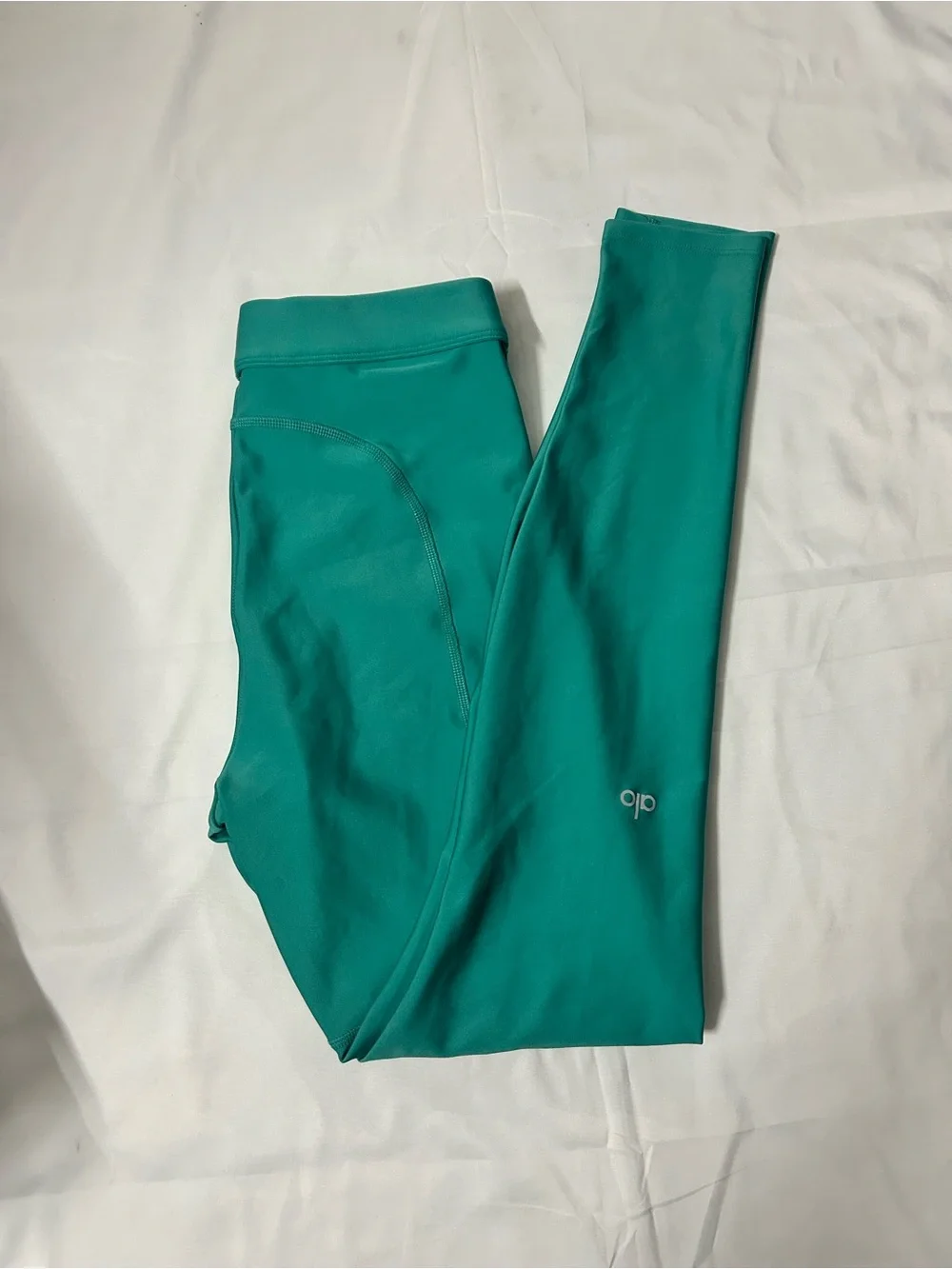 ALO Yoga Women's Teal High-Rise Performance Jeggings